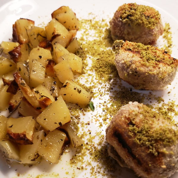 Involtini con filadelfia e pistacchio